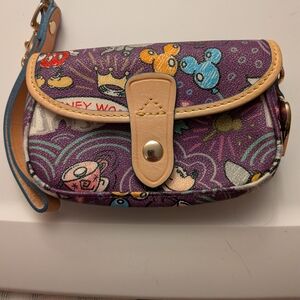 Dooney & Bourke Disney Parks Sketch Wristlet -Purple